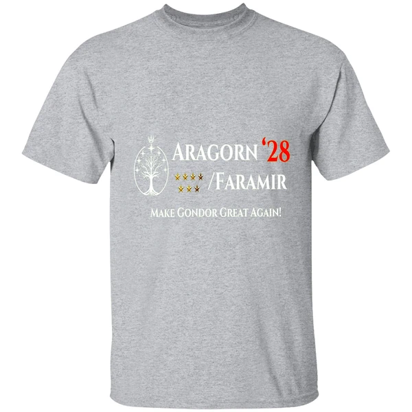 Aragorn Faramir President 2028 Make Gondor Great Again Shirt - Image 9