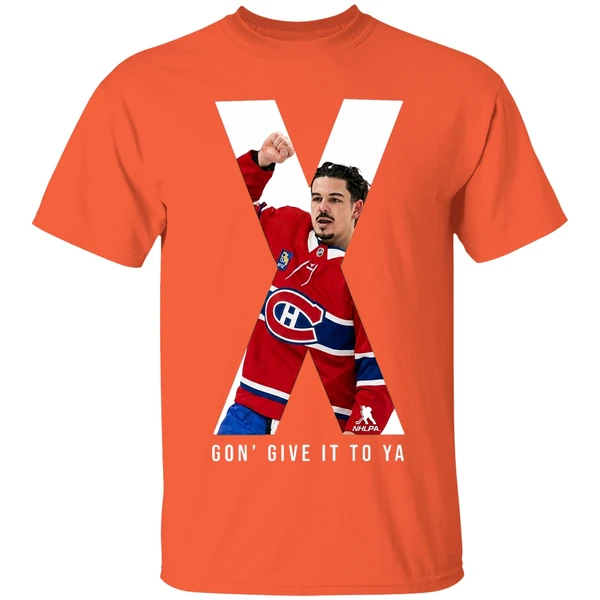 arber xhekaj gon give it to ya shirt orange