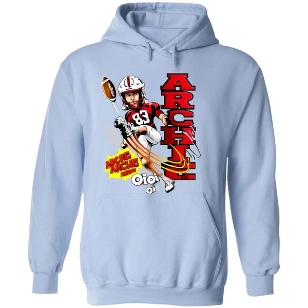 Archie Wilson Nebraska Cornhuskers Football Player Caricature Hoodie - Image 4