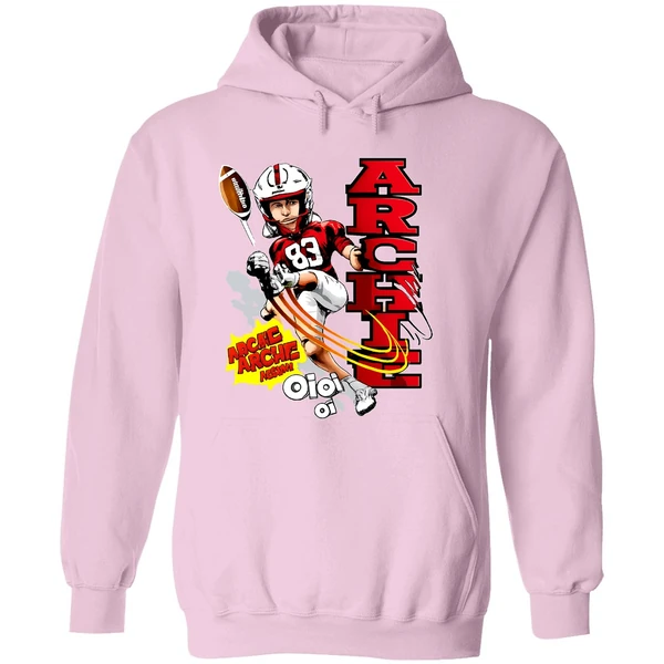 Archie Wilson Nebraska Cornhuskers Football Player Caricature Hoodie - Image 5