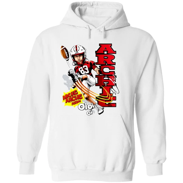 Archie Wilson Nebraska Cornhuskers Football Player Caricature Hoodie - Image 8
