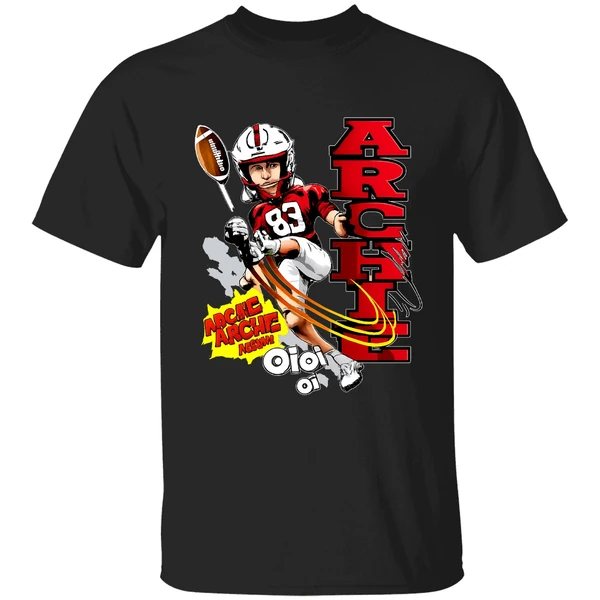 Archie Wilson Nebraska Cornhuskers Football Player Caricature Shirt