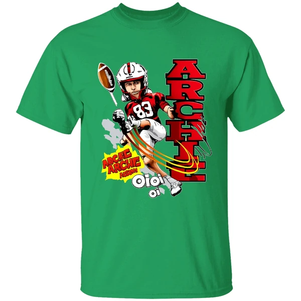 Archie Wilson Nebraska Cornhuskers Football Player Caricature Shirt - Image 2