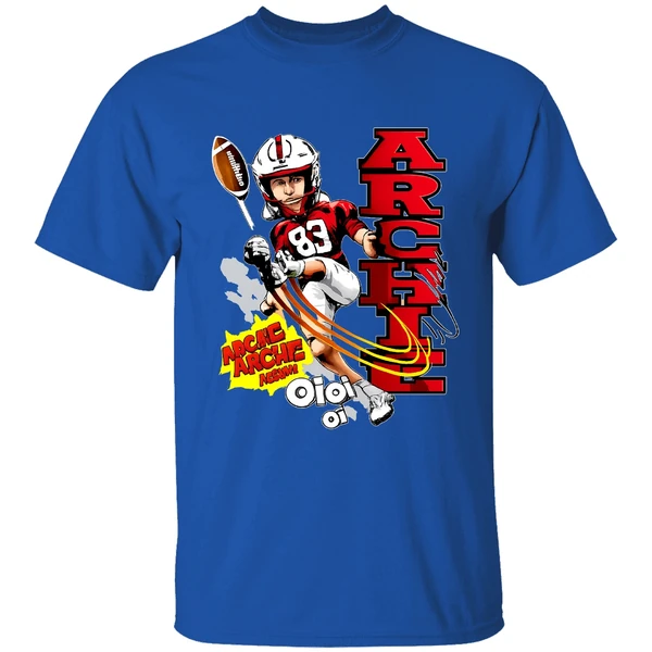 Archie Wilson Nebraska Cornhuskers Football Player Caricature Shirt - Image 8