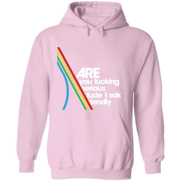 Are You Fucking Serious Dude I Said Friendly Hoodie - Image 5