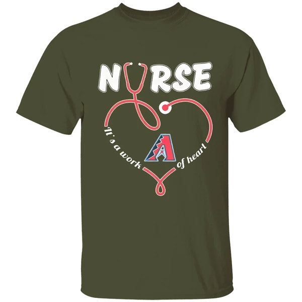 Arizona Diamondbacks Nurse Its A Work Of Heart Shirt - Image 4