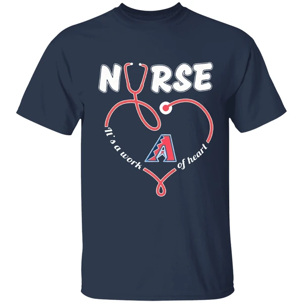 Arizona Diamondbacks Nurse Its A Work Of Heart Shirt - Image 5