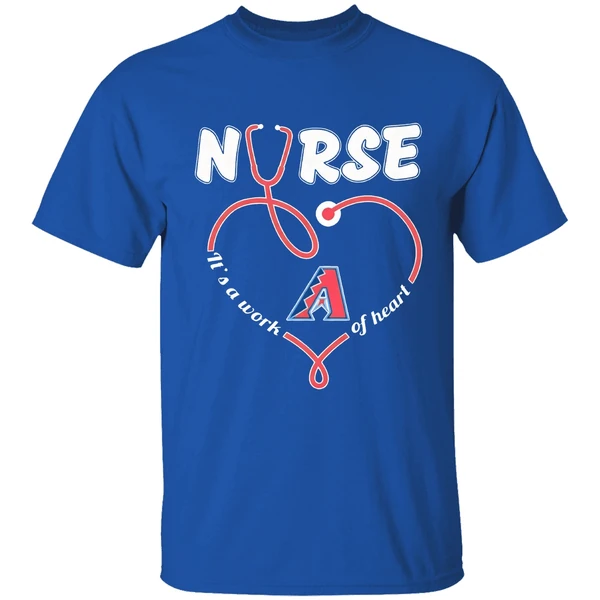 Arizona Diamondbacks Nurse Its A Work Of Heart Shirt - Image 8