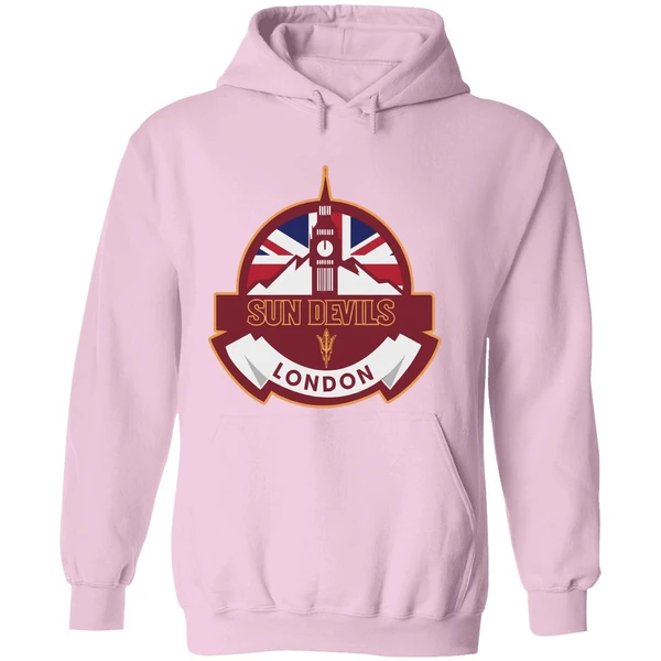 Arizona State Sun Devils Football London Game Uk Flag Double Sided Hoodie - Image 5