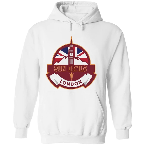 Arizona State Sun Devils Football London Game Uk Flag Double Sided Hoodie - Image 8
