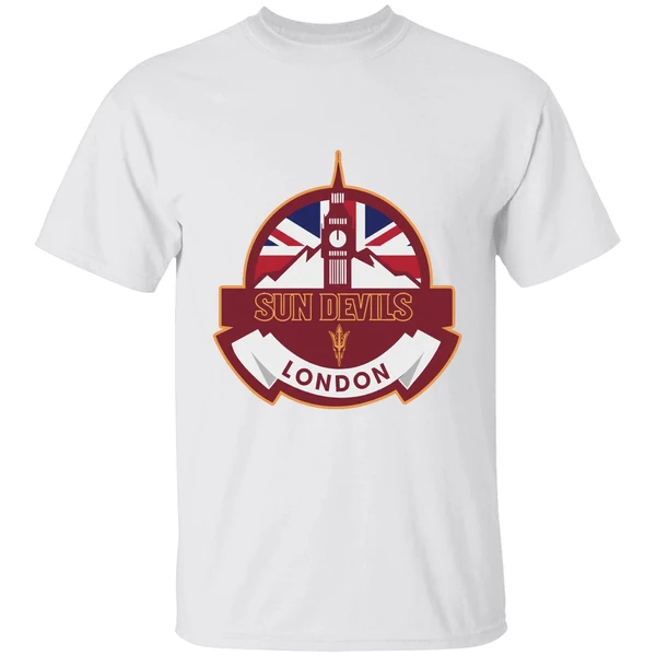 Arizona State Sun Devils Football London Game Uk Flag Double Sided Shirt