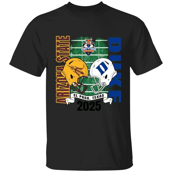 Arizona State Sun Devils Vs Duke Blue Devils Sun Bowl 2025 El Paso Texas Shirt