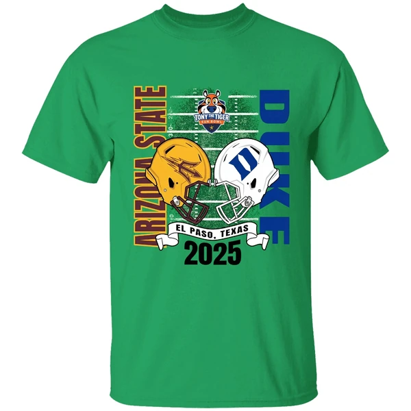 Arizona State Sun Devils Vs Duke Blue Devils Sun Bowl 2025 El Paso Texas Shirt - Image 2