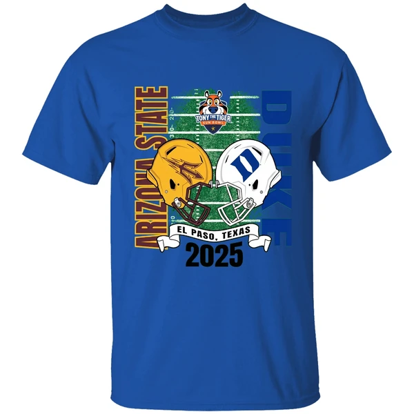 Arizona State Sun Devils Vs Duke Blue Devils Sun Bowl 2025 El Paso Texas Shirt - Image 8