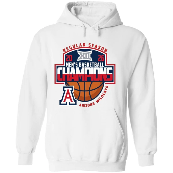 Arizona Wildcats 2026 Big 12 Mens Basketball Regular Season Champions Hoodie - Image 8