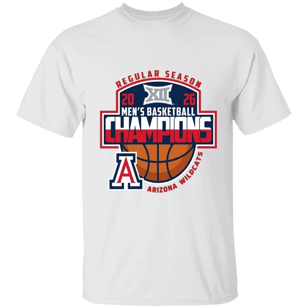 Arizona Wildcats 2026 Big 12 Mens Basketball Regular Season Champions Shirt