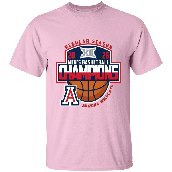Arizona Wildcats 2026 Big 12 Mens Basketball Regular Season Champions Shirt - Image 2