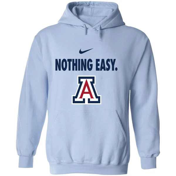 Arizona Wildcats Nothing Easy Logo Hoodie - Image 4