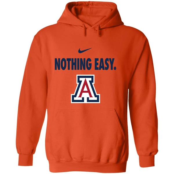 Arizona Wildcats Nothing Easy Logo Hoodie - Image 6