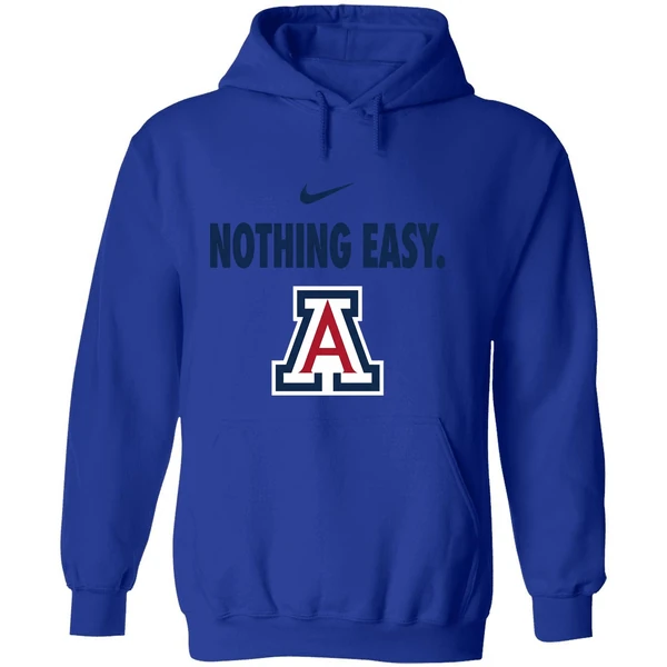 Arizona Wildcats Nothing Easy Logo Hoodie - Image 7