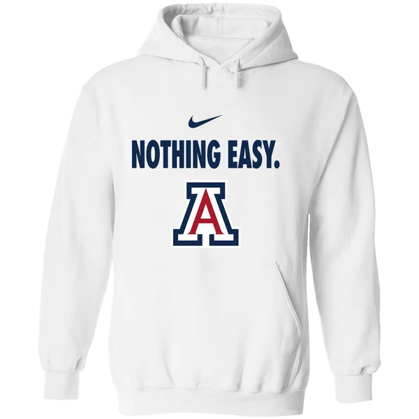Arizona Wildcats Nothing Easy Logo Hoodie - Image 8