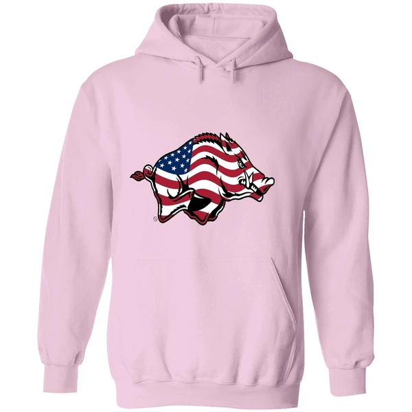 Arkansas Razorbacks Patriotic Marks Primary Logo Hoodie - Image 5