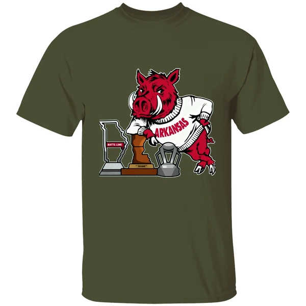 Arkansas Razorbacks Trophy Logo Shirt - Image 3