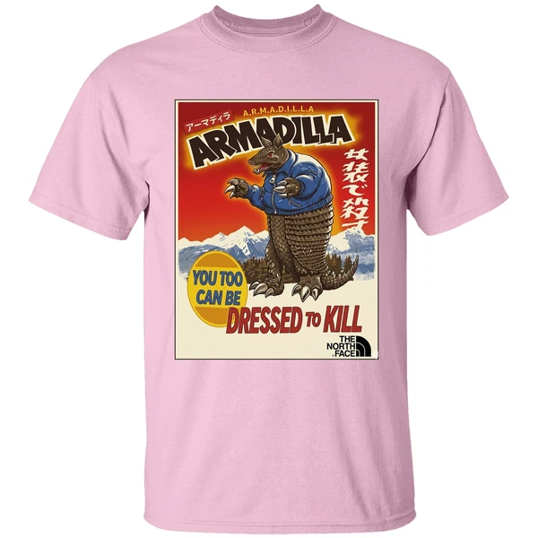 armadilla dressed to kill shirt lightpink