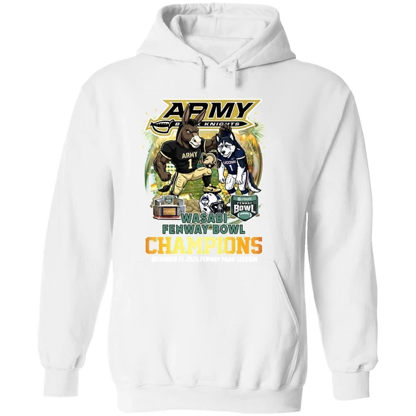 Army Black Knights Wasabi Fenway Bowl Champions 2025 Mascot Hoodie - Image 8