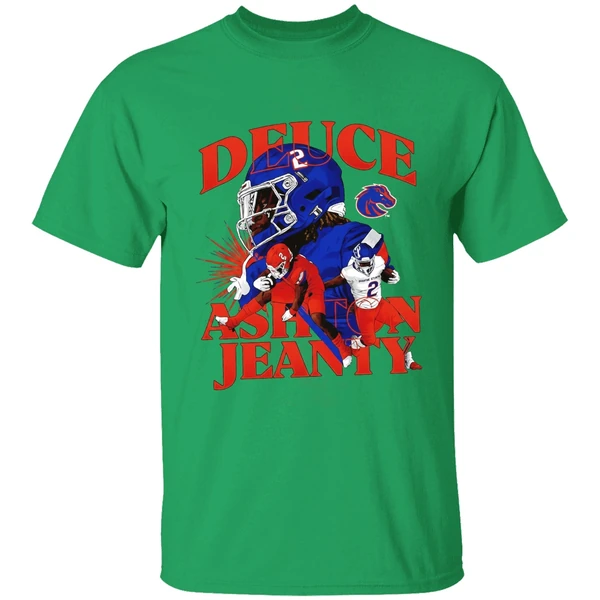 Ashton Jeanty Boise State Broncos Deuce Shirt - Image 2