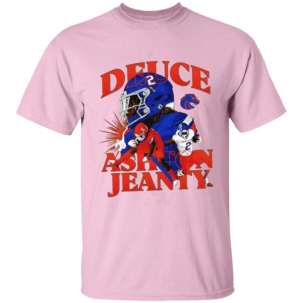 Ashton Jeanty Boise State Broncos Deuce Shirt - Image 3