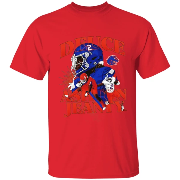 Ashton Jeanty Boise State Broncos Deuce Shirt - Image 7