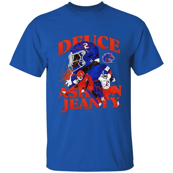 Ashton Jeanty Boise State Broncos Deuce Shirt - Image 8