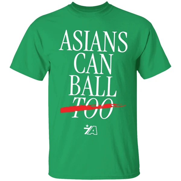 Asians Can Ball Too Asian Americans Sports Shirt - Image 2