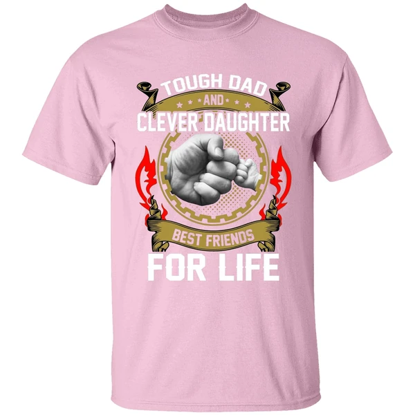 asshole dad and smartass daughter best friends for life shirt lightpink
