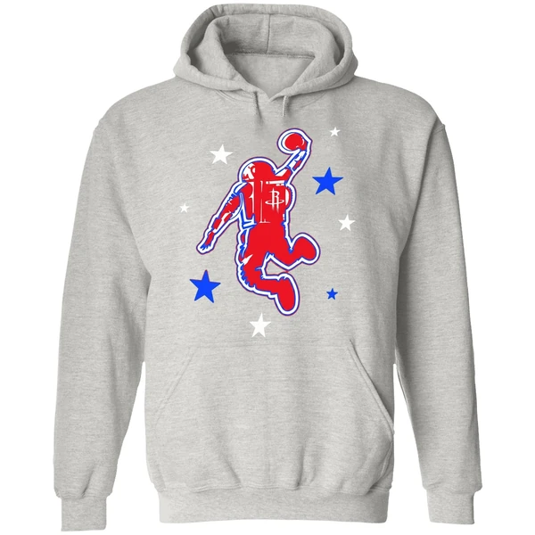 Astronaut Slam Dunk Houston Rockets Heroes Hoodie - Image 9
