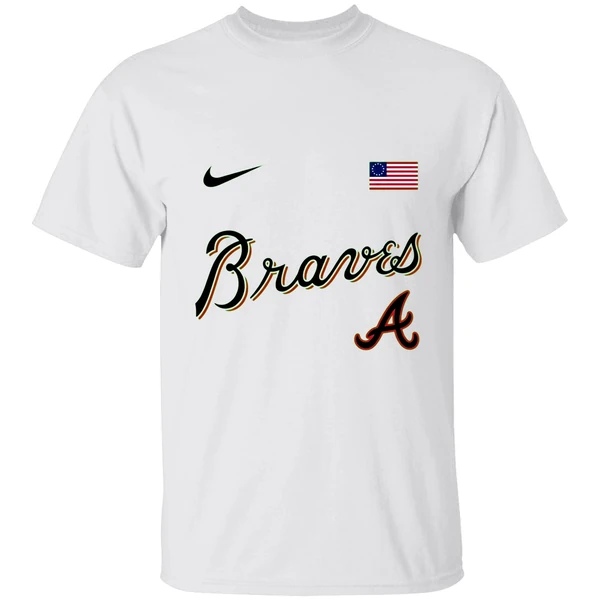 Atlanta Braves America 250th Anniversary Of Usa Shirt