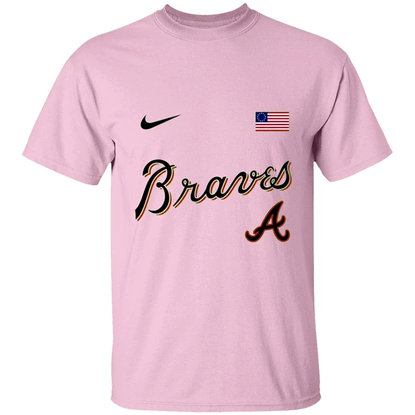 Atlanta Braves America 250th Anniversary Of Usa Shirt - Image 2