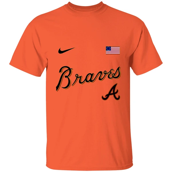Atlanta Braves America 250th Anniversary Of Usa Shirt - Image 3