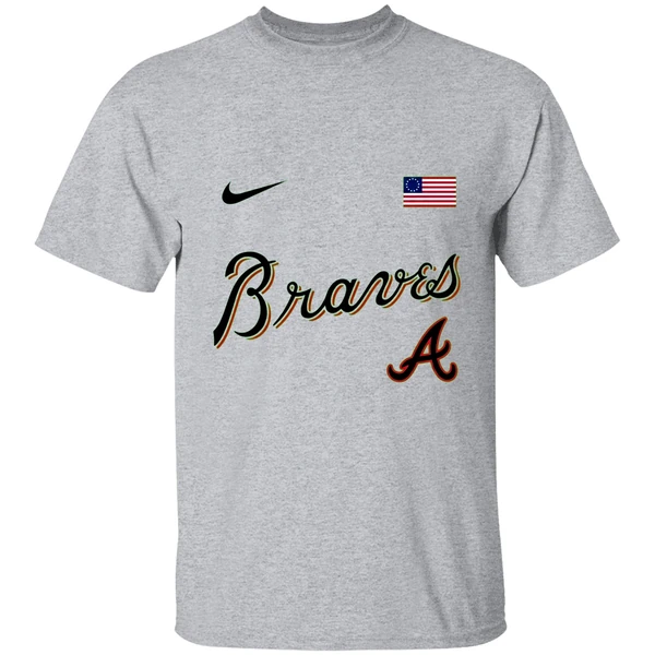 Atlanta Braves America 250th Anniversary Of Usa Shirt - Image 6