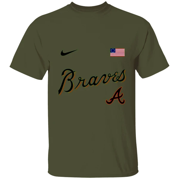 Atlanta Braves America 250th Anniversary Of Usa Shirt - Image 9