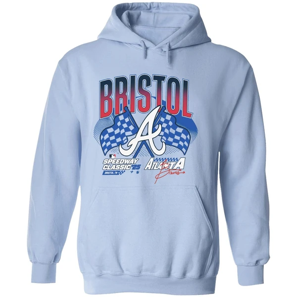 Atlanta Braves Bristol Tennessee 2025 Mlb Speedway Classic Hoodie - Image 4