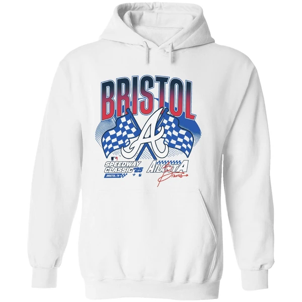 Atlanta Braves Bristol Tennessee 2025 Mlb Speedway Classic Hoodie - Image 8