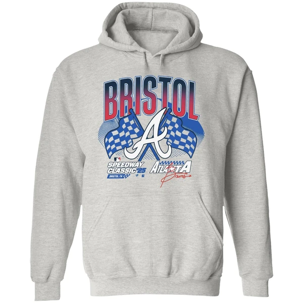 Atlanta Braves Bristol Tennessee 2025 Mlb Speedway Classic Hoodie - Image 9