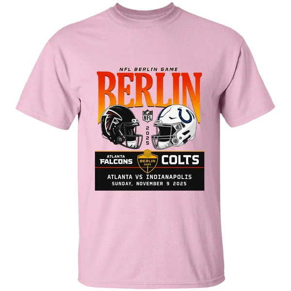 Atlanta Falcons Vs Indianapolis Colts Nfl Berlin Game 2025 Nfl Shirt - Image 2