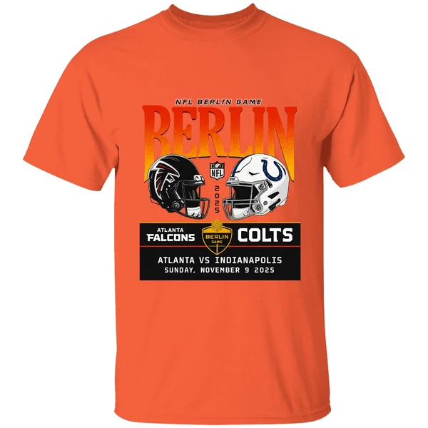 Atlanta Falcons Vs Indianapolis Colts Nfl Berlin Game 2025 Nfl Shirt - Image 5
