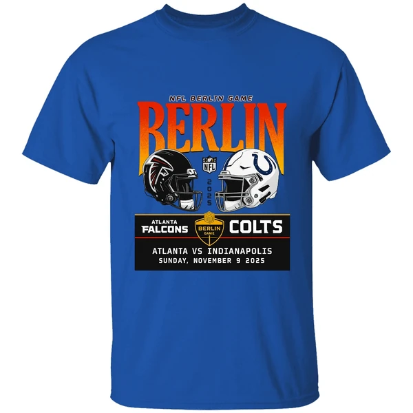 Atlanta Falcons Vs Indianapolis Colts Nfl Berlin Game 2025 Nfl Shirt - Image 7