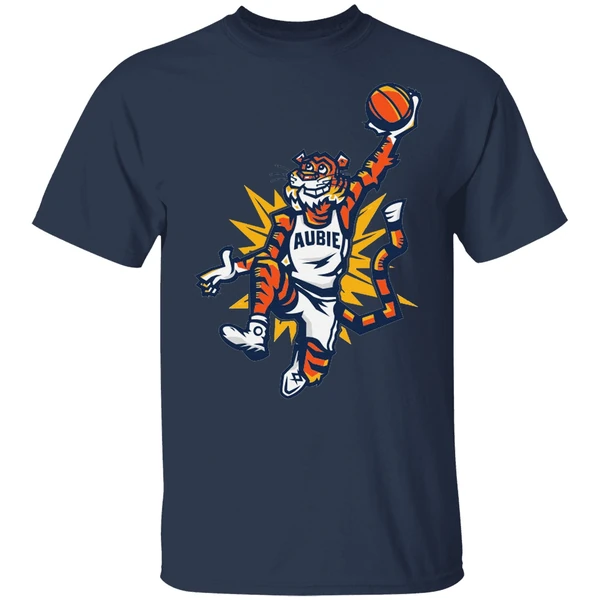 Auburn Basketball Players Wearing Aubie Auburn Tiger Shirt - Image 4