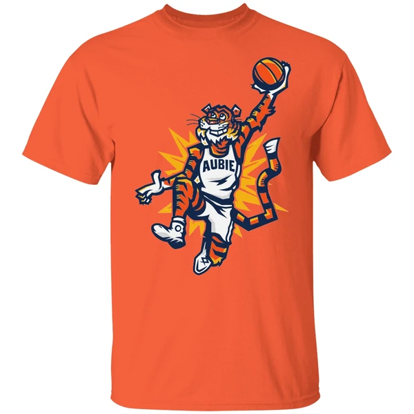Auburn Basketball Players Wearing Aubie Auburn Tiger Shirt - Image 5