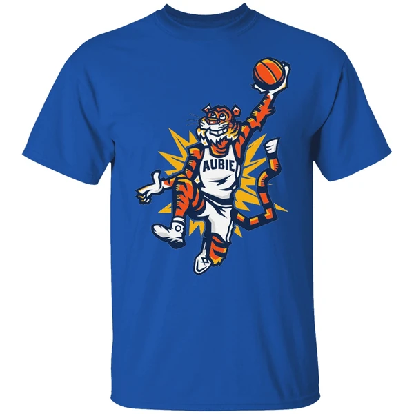 Auburn Basketball Players Wearing Aubie Auburn Tiger Shirt - Image 7
